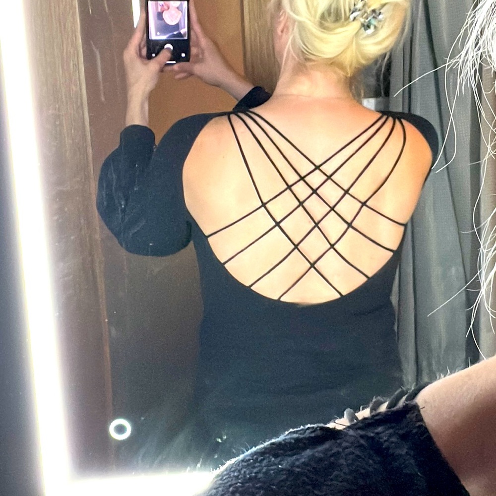 Free People Open Back Shirt